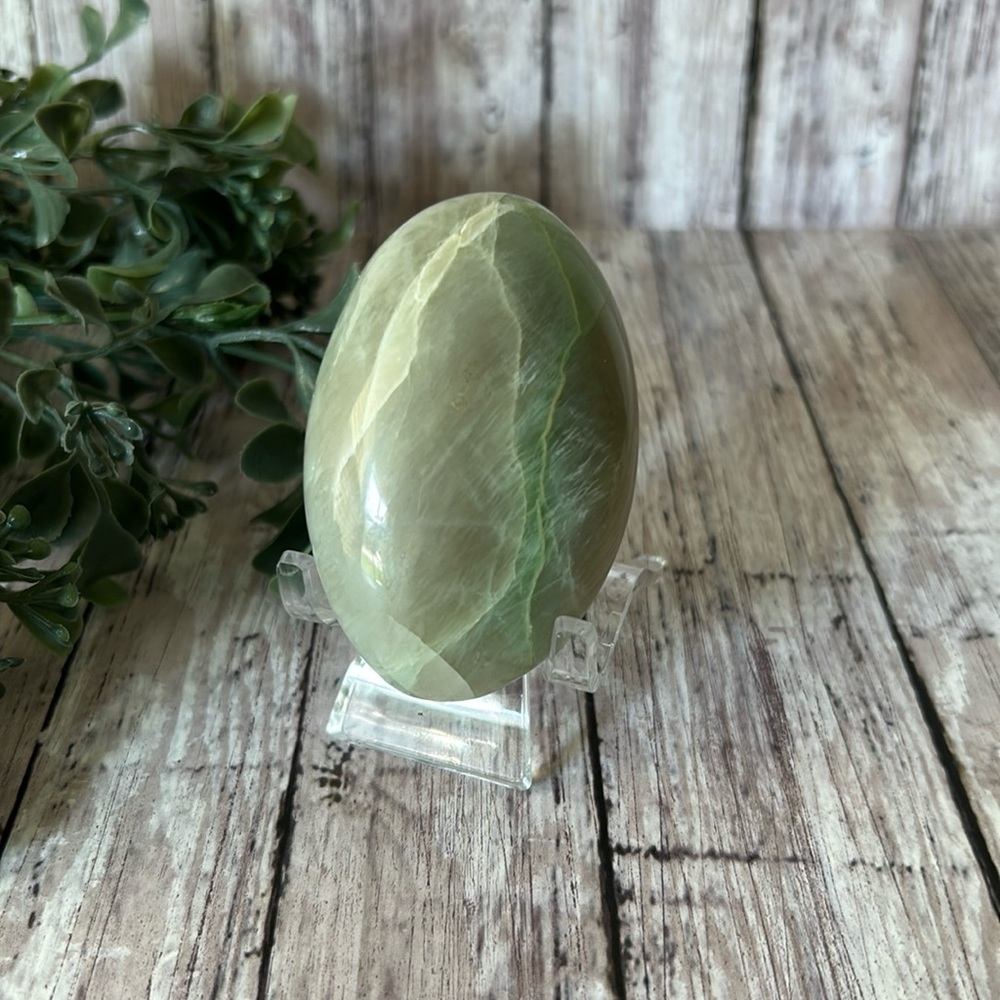 Green Moonstone Palm Stone NWOT - Picture 7 of 13